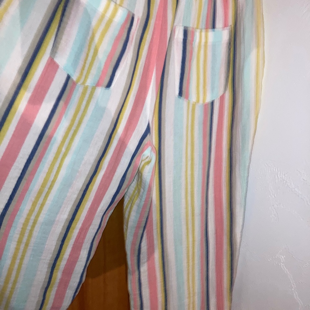Colorful Striped baggy pants